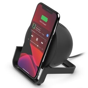 Black Wireless Charging Dock and speaker 10w